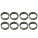 8PCS Luggage Suitcase Wheels Covers Noise Canceling Shock Absorbing Trolley Case Silicone Caster Protection Cover Light Gray