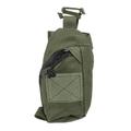 Outdoor Backpack Shoulder Strap Pouch Clip On Pouch Backpack Attachment Bag for Hikers OD Green