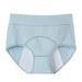 High Waist Leakproof Underwear For Women Women s Menstrual Swimming Leak Proof 4 Layer Menstrual High Waist Flow Mesh Underwear Water Absorption Oversized Underwear(Color:Light Blue Size:L)