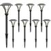 DIQIN Low Voltage Path Lights Landscape Lighting 1 Watt LED 60 Lumens Flood Lights with Metal Stake for Garden Yard Patio Area Outdoor Lighting (4 Pack) 9920-2104-04