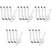 5 Sets Coat Hangers Heavy Duty Clothes Rack Hook Stainless Steel Hooks Side Panel Wall