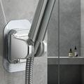 Sueyeuwdi Shower Head Kitchen Faucets Large Wall Mount Strong Adhesive Waterproof Handheld Shower Holder Shower Head Holder for Shower Kids Shower Bathroom Shower Silver 8.5*8.5*8.5cm