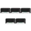 5Pcs Outdoor Solar Step Lights Waterproof Deck Lights Plastic Solar Lights for Garden