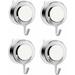 Towel Hooks Vacuum Suction Cup Hook for Bathroom Toilet Kitchen Powerful Towel Hook Stainless Steel Bathrobe Shower Hook (4pack)