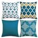 Throw Covers Set Of 4 Cotton Home Decor Square Geometric Abstract Cover Decorative Cushion Modern Outdoor Indoor Case For Sofa Chair Satin Pillowcase Flannel Pillowcases Silk Pillowcase Toddler Size