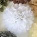 5 Pcs Tissue Paper Pompoms Flower Garland Wedding Decoration DIY Paper Flowers Ball Baby Shower Birthday Party Decoration white 6 inches 15cm