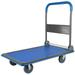 imerelez Dolly Cart Platform Truck 660lbs Folding Foldable Push Cart Dolly Flatbed Dolly Metal with Wheels Hand Trucks Platform Truck Luggage Cart Heavy Duty Rolling Tool Cart