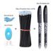 Kawaii Color Ink Erasable Pen Set Washable handle Ballpoint Pens for Office School Supplies Writing Exam Spare Stationery black 14pcs set 07