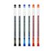 6 Pcs/Set 0.38mm Large-capacity Ink Diamond Tip Gel Pen Black/Blue/Red Refill Exam Signing Writing School Office Supplies 6 Pcs Mix Color Set