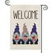 Welcome Strip and Star American Flag Gnomes Garden Flag Double Sided Independence Day Yard Outdoor Decoration 12 x 18h