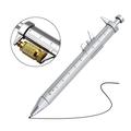 Multifunction Ballpoint Pen Creative Vernier Caliper Roller Ball Pen Measuring Tool Student Supplies Silver