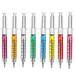 8pcs Novelty Syringe Ballpoint Pens Cute Stationery Ballpoint Pen 0.5mm Ballpen BluePurple 8 Colors Mixed