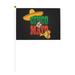 Cinco de Mayo Mexican Fiesta Flags 10 Packs Mini Handheld Flag Desk Flag 5.5 x 8.3 Inches with Flagpole for Festivals Events Birthday Party Parades