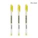 3 Pcs Creative White Ink Gel Pen Highlight Marker Pen 0.8mm Fine Tip for Student Stationery Drawing Art Writing School Supplies Gold 0.8mm-3pcs