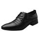 Men Lace Business Leather Shoes Casual Comfortable Wedding Shoe Male Suit Shoes Bass Shoes for Men Leather Mens Casual Leather Shoes Mens Dance Shoes with Leather Sole Leather Shoe Soles Non Slip