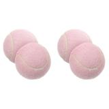 4 Pcs Tennis Ball Rubber Tennis Ball Practice Tennis Ball Training Tennis Ball Rubber Tennis Ball for Player