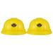 2Pcs Construction Party Hats Kids Plastic Hats Construction Party Supplies