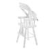 Wood High Chairs Baby Furniture Dining Miniature Doll House White Wooden