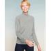 Blair Women's Soft Spun® Acrylic Mock Neck Long Sleeve Sweater - Grey - 3X - Womens