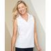 Blair Women's Essential V-Neck Polo Tank - White - 2X - Womens