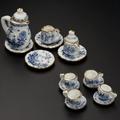 Dolls Scale House Miniature Deluxe China Ceramic Porcelain 1/12Â· Set U8I8