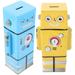 Piggy Bank Robot Gifts for Boys Coin Unbreakable Robots Kids Saving Jar Iron Toddler Child 4 Pcs