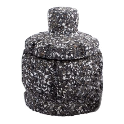 Ancient Ways,'Hand Carved Basalt Trinket Box with Lid'