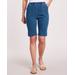 Blair Women's DenimEase™ Classic Pull-On Bermuda Shorts - Denim - 10P - Petite