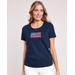 Blair Women's Essential Knit Short Sleeve Tee - Navy - PXL - Petite