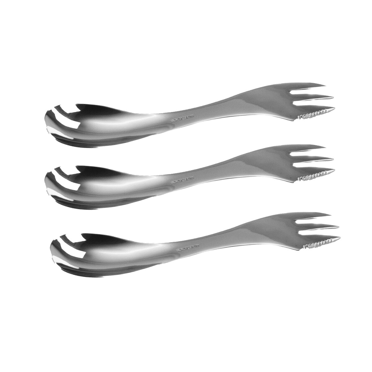 Solex Sophia 3 Stück Megöffel SPORK 3 in1 Campingbesteck Image