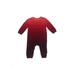 Baby Gap Long Sleeve Outfit: Burgundy Jacquard Bottoms - Size 6-12 Month