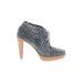 Cole Haan Ankle Boots: Gray Polka Dots Shoes - Women's Size 10