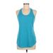 Tek Gear Active Tank Top: Teal Activewear - Women's Size Medium