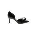 Nine West Heels: Slip-on Stiletto Cocktail Party Black Print Shoes - Women's Size 8 - Pointed Toe