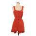 Urban Outfitters Casual Dress: Orange Solid Dresses - Women's Size Small