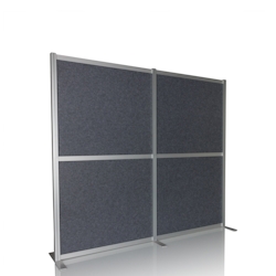 Akustik Trennwand / Stellwand FLEXMIUT MODUL 167x192 PET grau hjh OFFICE Image