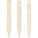 1Set 3Pcs 4/5/6 Inch 3 Sizes Wooden Sewing Quilting Seam Presser Ruler Sewing Tailor Craft Tool Tan 20x1.85x0.3cm