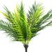 Nvzi 2pcs Artificial Palm Leaves Tropical Plants Faux Fake Palm Fronds Plant Artificial Plants Greenery Flowers for Home Kitchen Party Arrangement Wedding Decoration