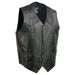 Event Leather EL5310 Black Motorcycle Leather Vest for Men - Riding Club Adult Motorcycle Vests 4X-Large