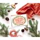 Warmest Wishes Christmas Greeting Card/Winter Birthday Season Greetings Advent Calendar Tree Print Chanukka