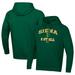 Men's Under Armour Green Siena Saints All Day Arch Softball Raglan Pullover Hoodie