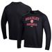 Men's Under Armour Black Bradley Braves All Day Arch Softball Fleece Raglan Pullover Sweatshirt