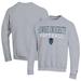 Men's Champion Gray Howard Bison Stack Logo Softball Powerblend Pullover Sweatshirt