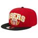 Men's New Era Scarlet/Black San Francisco 49ers Team Establish 9FIFTY Snapback Hat