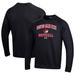 Men's Under Armour Black Winston-Salem State Rams All Day Arch Softball Fleece Raglan Pullover Sweatshirt