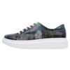 Plateausneaker DOGO "Myra Bear With A Balloon Damen Sneaker / Female", Damen, Gr. 36, Normalschaft, blau (blau, rot), Lederimitat, Schuhe, Vegan