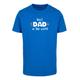 T-Shirt MERCHCODE "Merchcode Herren Fathers Day - Best Dad In The World T-Shirt" Gr. 5XL, blau (cobaltblue) Herren Shirts T-Shirts