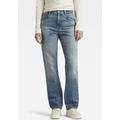 High-waist-Jeans G-STAR RAW "Viktoria High Straight" Gr. 27, Länge 32, antique faded laguna Damen Jeans Gerade