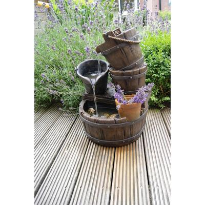 Gartenbrunnen UBBINK "Halifax", braun, Polyresin, Wasserspiele Image
