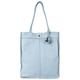 Shopper HARBOUR 2ND "Elbe 1" Gr. B/H/T: 29 cm x 36 cm x 11 cm, blau (arctic) Damen Taschen Handtaschen aus Leder mit typischen Marken-Anker-Label und Schmuckanhänger